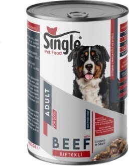 Single For Dogs Biftekli 400 gr Köpek Maması kullananlar yorumlar